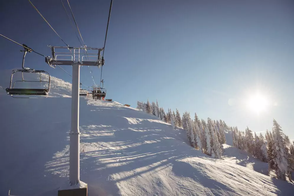 Powder bowls on Eagle Peak